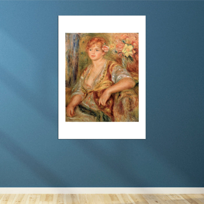 Pierre Auguste Renoir - Blonde Girl with a Rose Pierre