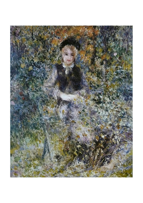 Pierre Auguste Renoir - Jeune Fille sur un banc