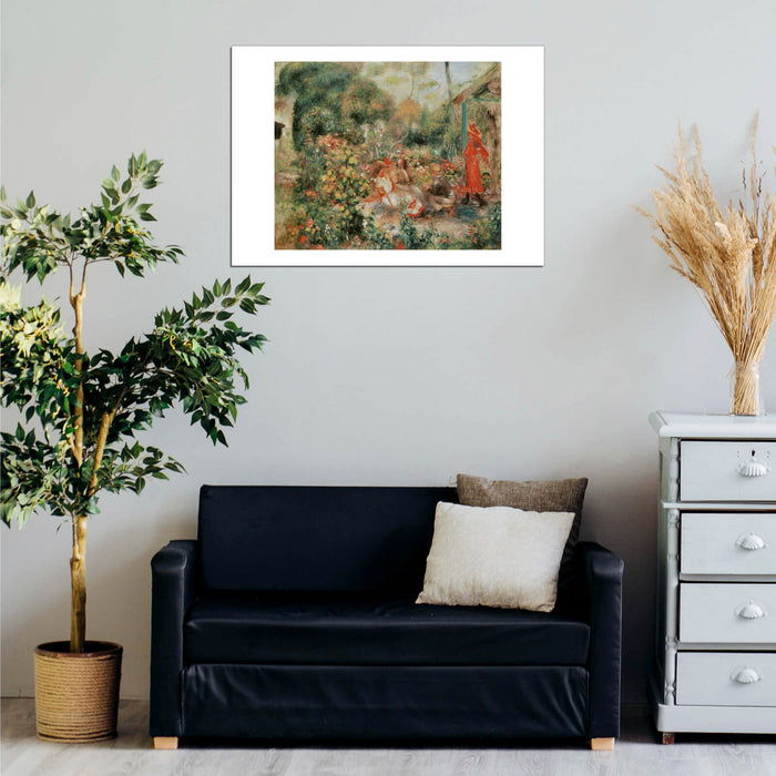 Pierre Auguste Renoir - Jeunes Filles dans un jardin