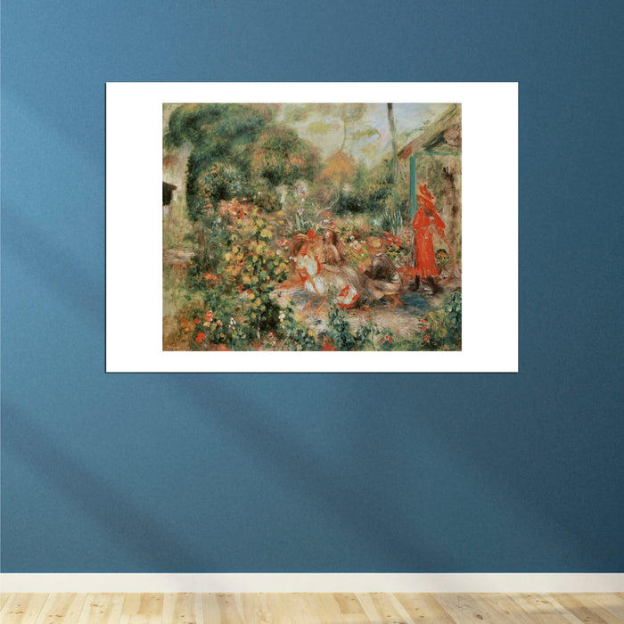 Pierre Auguste Renoir - Jeunes Filles dans un jardin