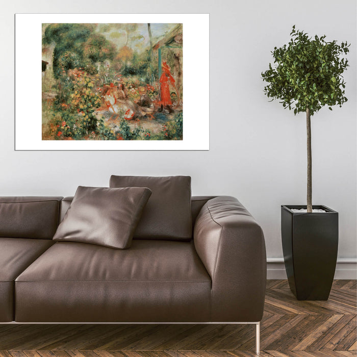 Pierre Auguste Renoir - Jeunes Filles dans un jardin