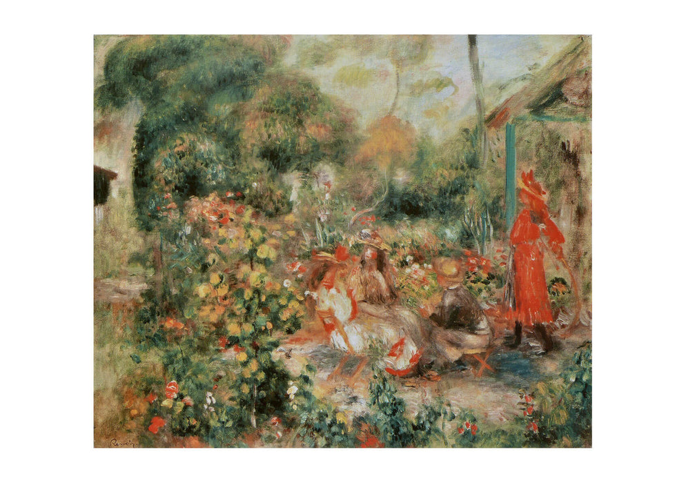 Pierre Auguste Renoir - Jeunes Filles dans un jardin