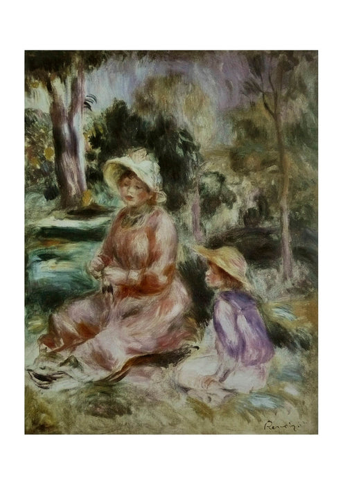 Pierre Auguste Renoir - Madame Renoir et son fils Pierre