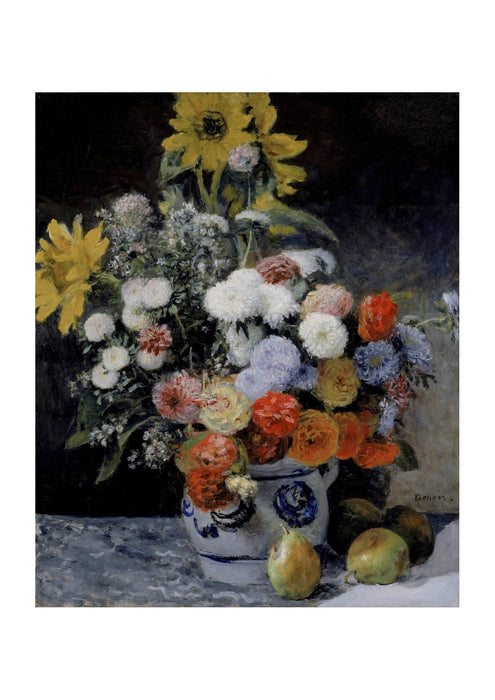 Pierre Auguste Renoir - Mixed Flowers in an Earthenware Pot