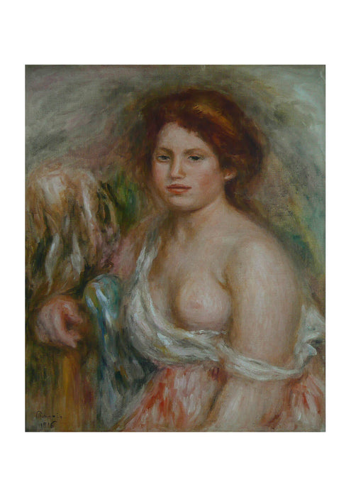 Pierre Auguste Renoir - Portrait de modele en buste