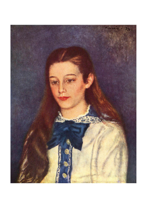 Pierre Auguste Renoir - Portrait in Blue and White