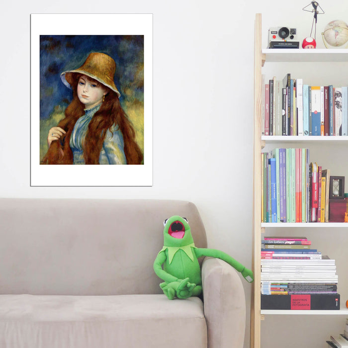 Pierre Auguste Renoir - Portrait of Girl in Hat