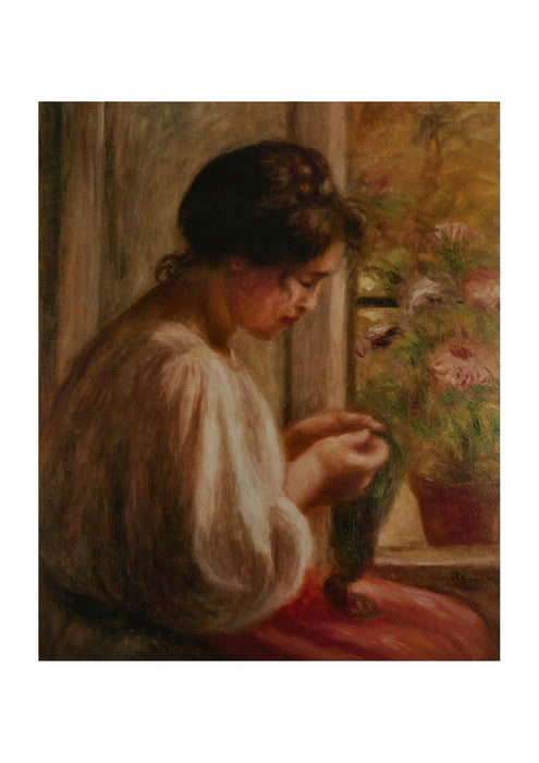 Pierre Auguste Renoir - Ravaudeuse e la fenetre