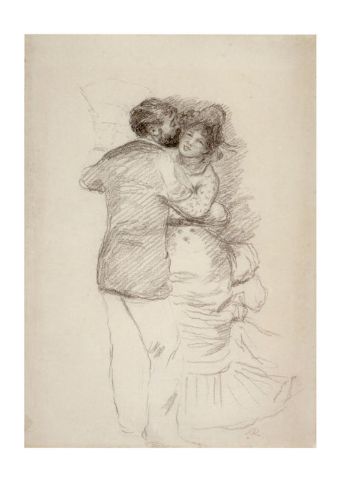 Pierre Auguste Renoir - Study for Dance in the Country pencil 1883