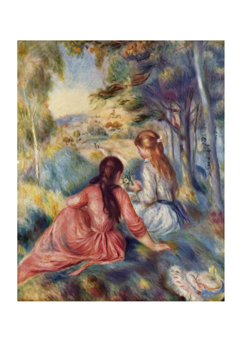 Pierre Auguste Renoir - Two Girls Talking
