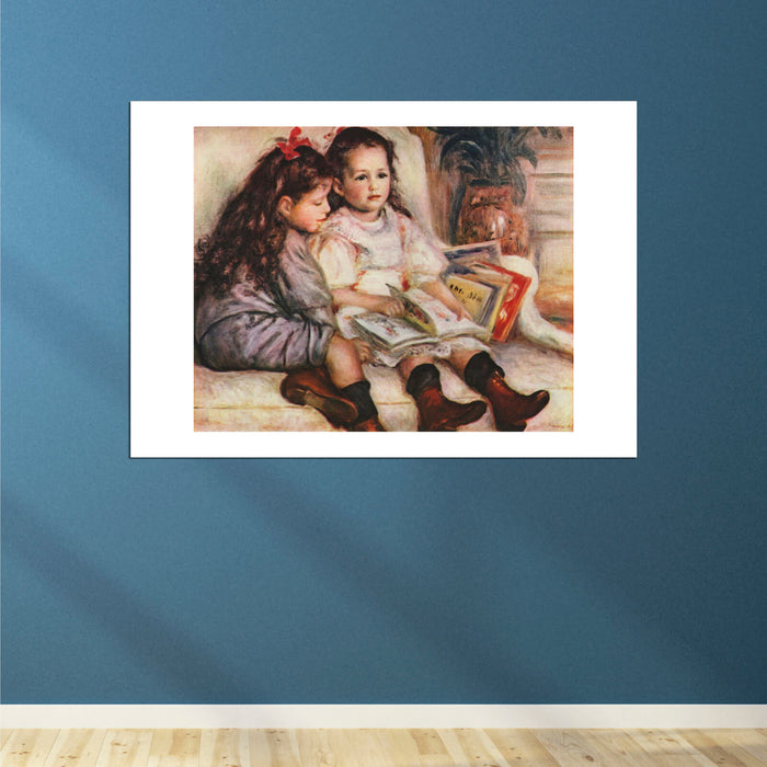 Pierre Auguste Renoir - Two Girls with a Book