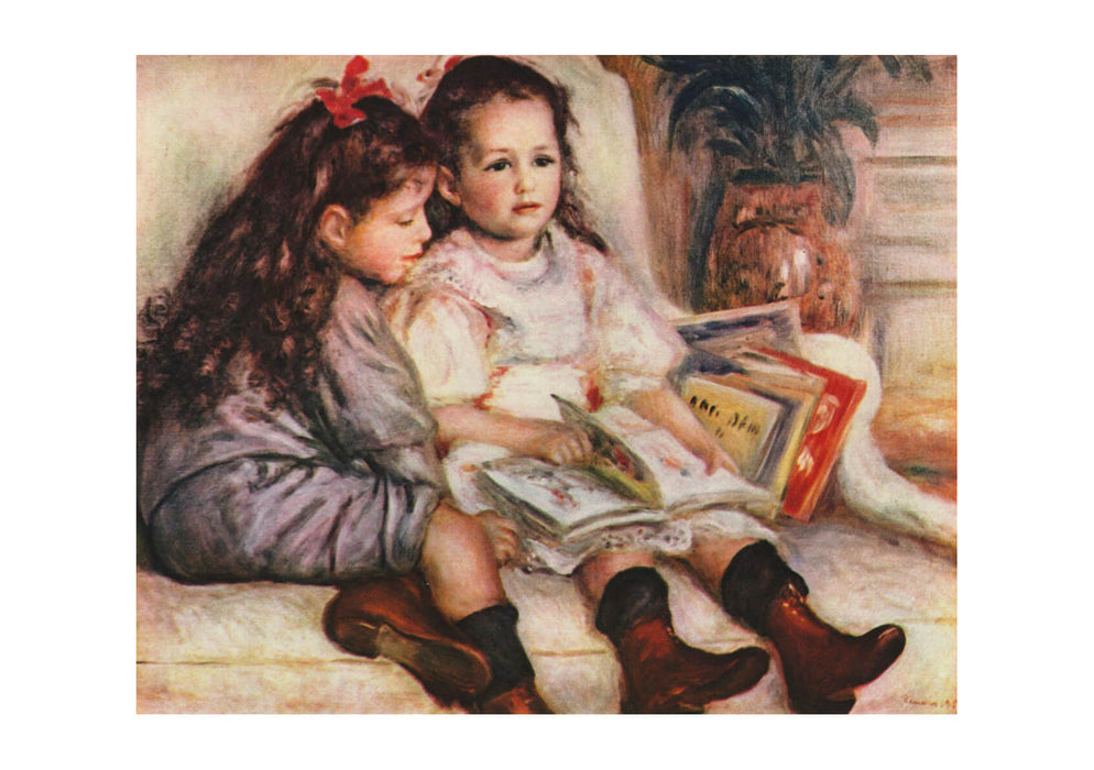 Pierre Auguste Renoir - Two Girls with a Book