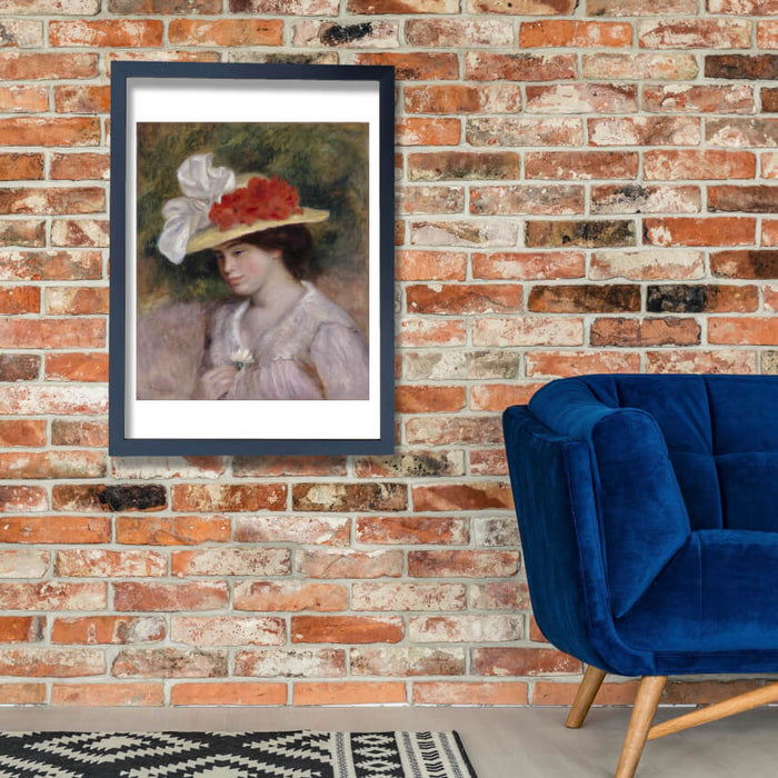 Pierre Auguste Renoir - Woman in a Flowered Hat