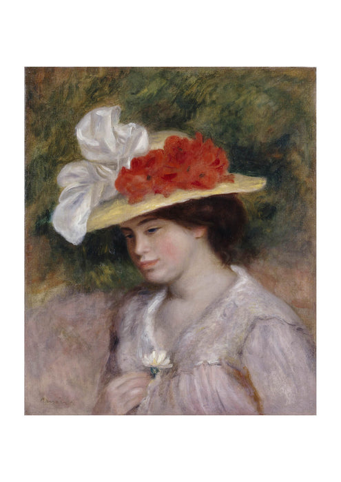 Pierre Auguste Renoir - Woman in a Flowered Hat