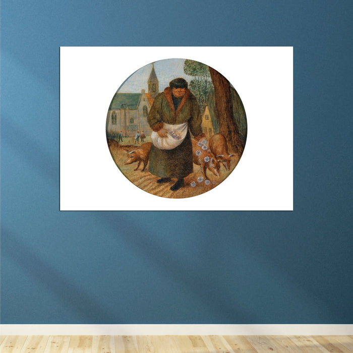 Pieter Bruegel the Elder - De Jonge Parels voor de zwijnen