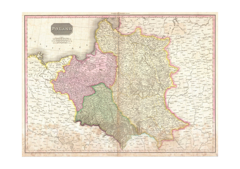 Poland Map Pinkerton 1818