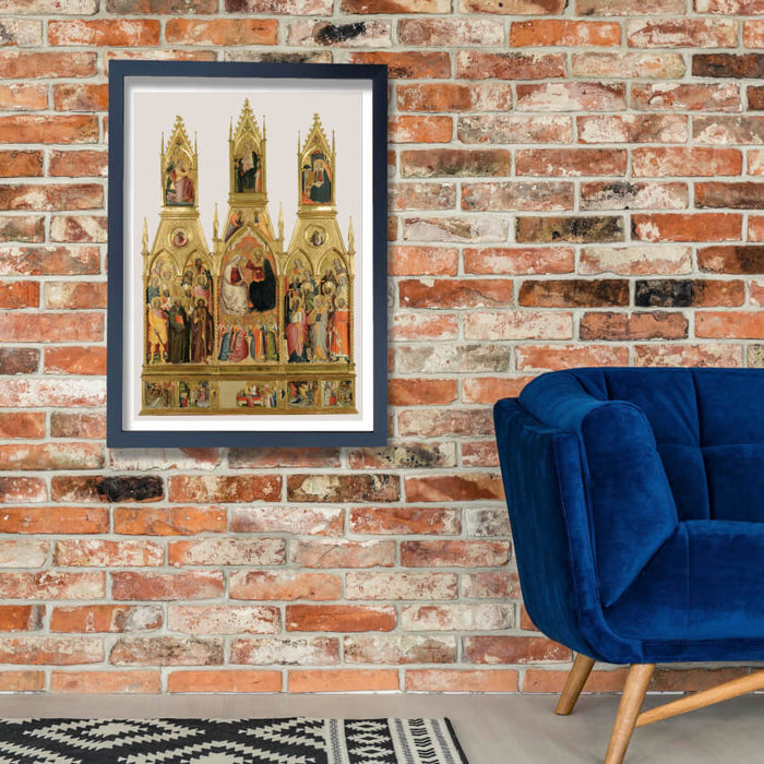 Polyptych With Coronation Of The Virgin And Saints