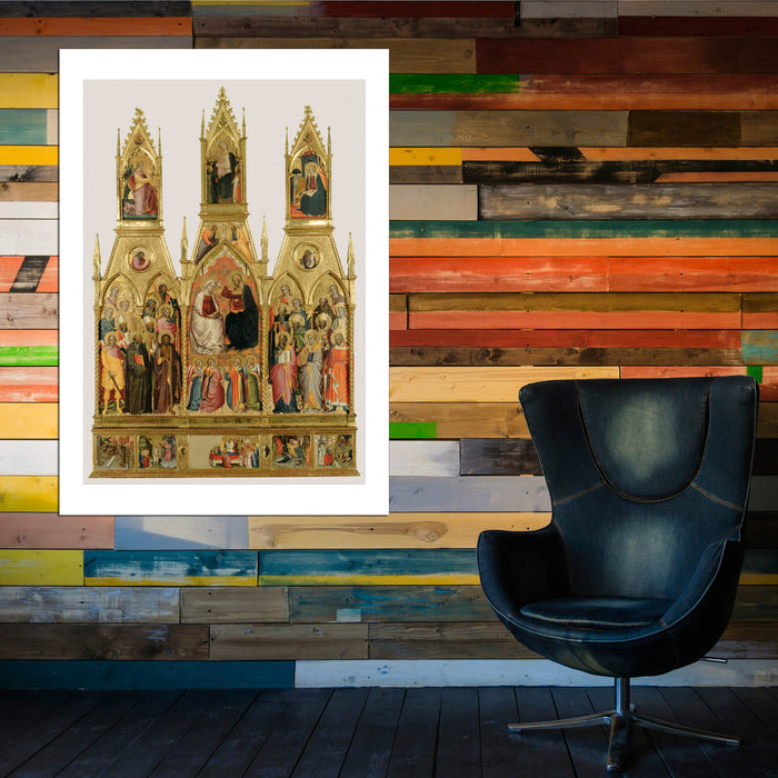 Polyptych With Coronation Of The Virgin And Saints