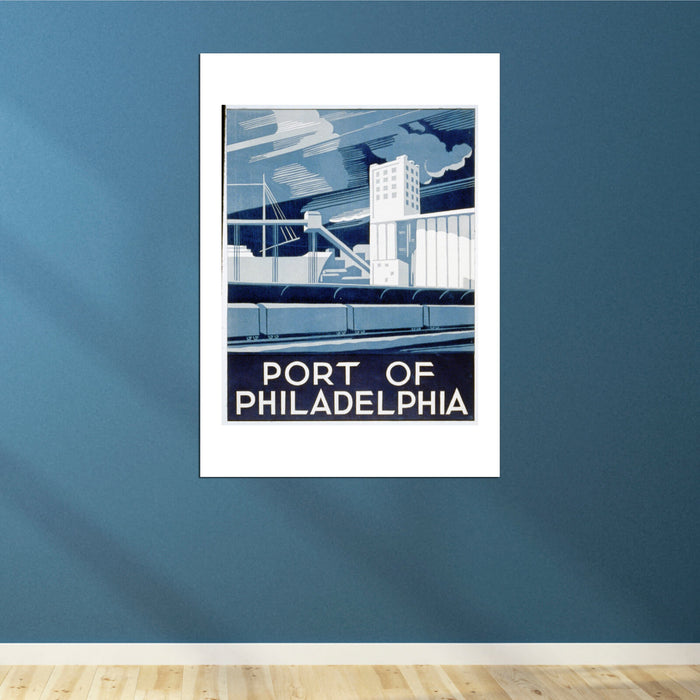 Port Of Philadelphia Travel Poster
