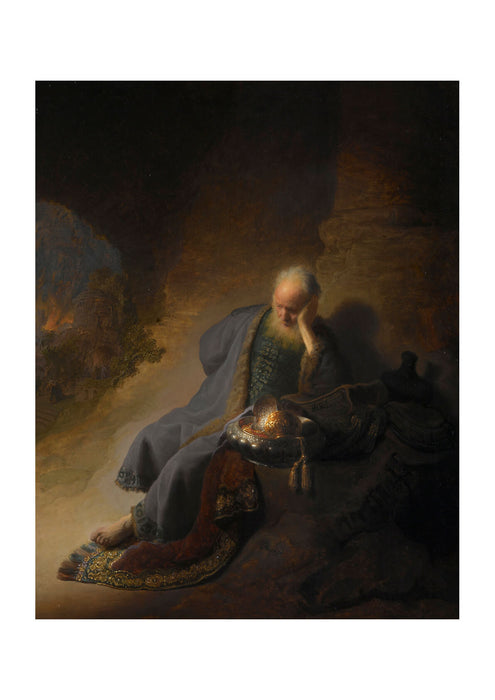 Rembrandt Harmenszoon van Rijn Jeremia treurend over de verwoesting van Jeruzalem