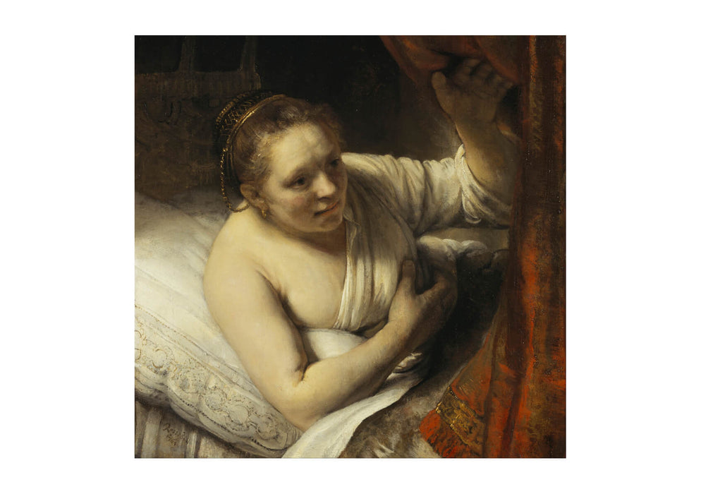 Rembrandt Harmenszoon van Rijn - A Woman in Bed cropped
