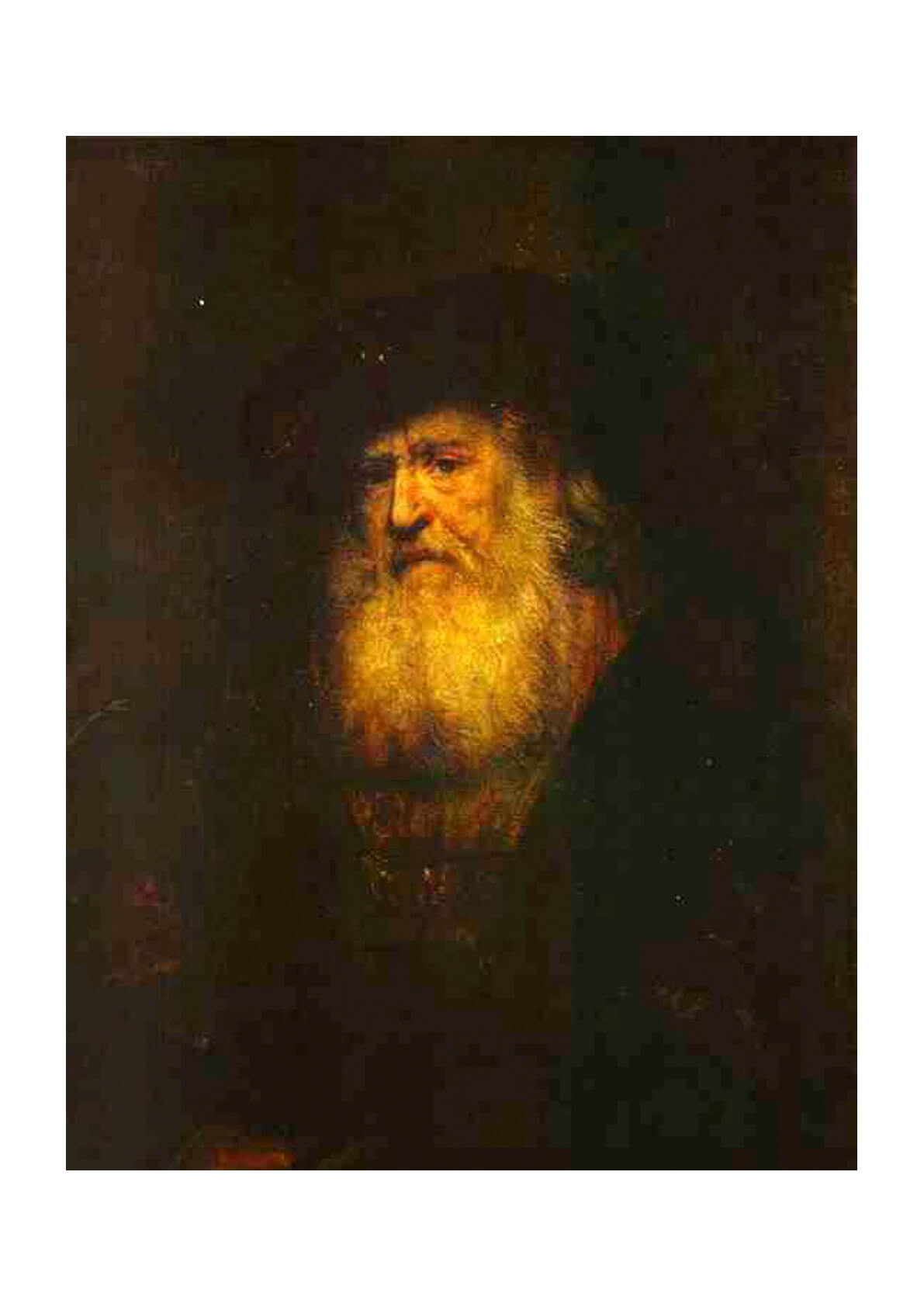 Rembrandt Harmenszoon van Rijn - Portrait of a Bearded Man in Beret ...