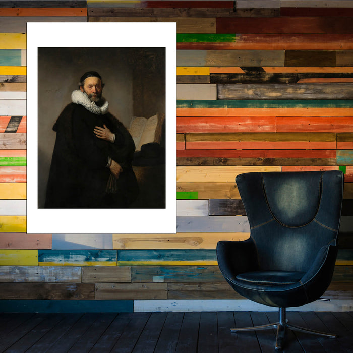 Rembrandt Harmenszoon van Rijn - Portret van Johannes Wtenbogaert