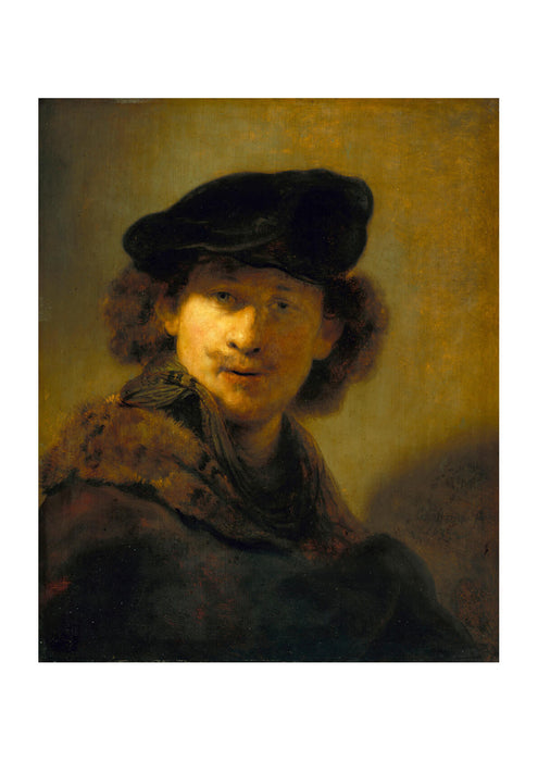 Rembrandt Harmenszoon van Rijn - Self Portrait with Velvet Beret