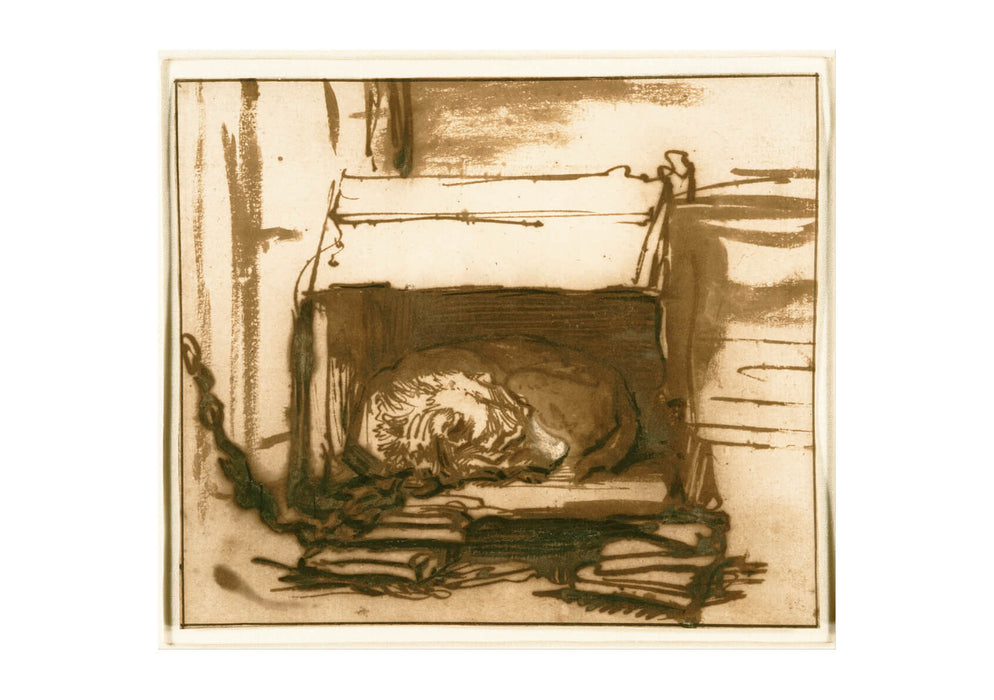 Rembrandt Harmenszoon van Rijn - Sleeping Watchdog