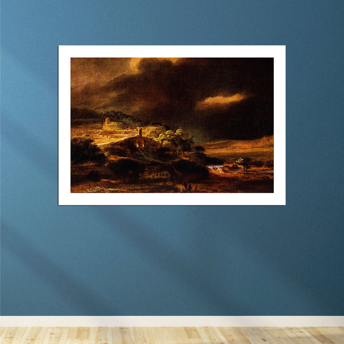 Rembrandt Harmenszoon van Rijn - Stormy Landscape