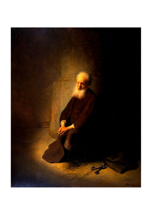Rembrandt Harmenszoon van Rijn - The Apostle Peter Kneeling