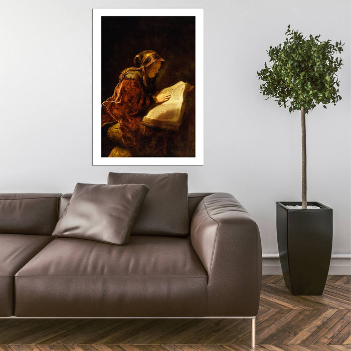 Rembrandt Harmenszoon van Rijn - The Prophetess Anna-2