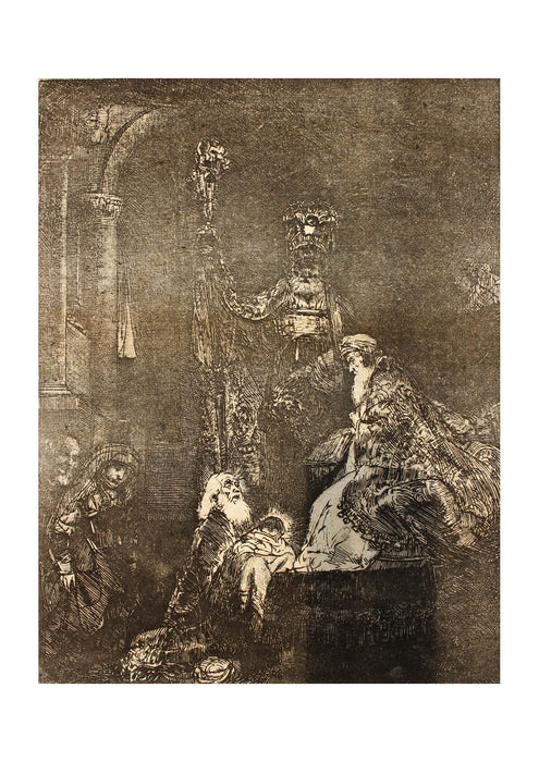 Rembrandt Harmenszoon van Rijn - The Temple in the dark manner