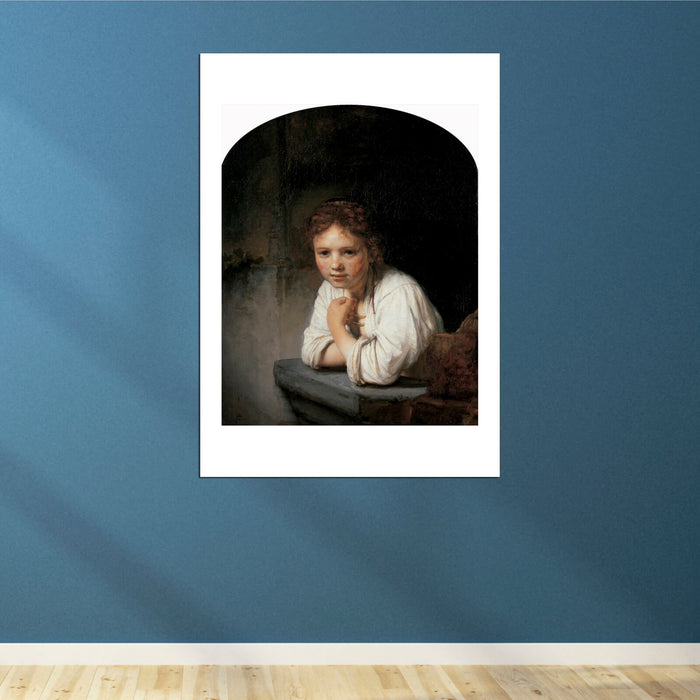 Rembrandt Harmenszoon van Rijn A Girl at a Window