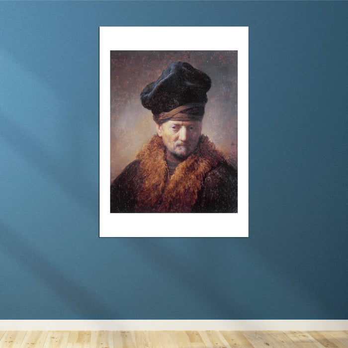 Rembrandt Harmenszoon van Rijn Bust of an Old Man in a Fur Cap