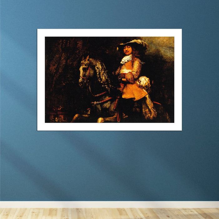 Rembrandt Harmenszoon van Rijn Portrait of Frederick Rihel on Horseback