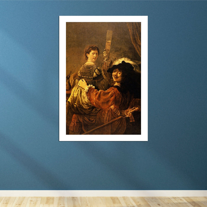 Rembrandt Harmenszoon van Rijn Rembrandt and Saskia in the Scene of the Prodigal Son in the Tavern