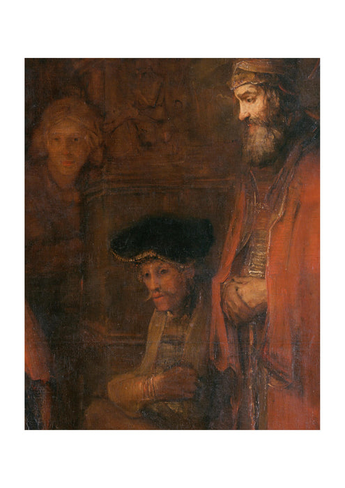 Rembrandt Harmenszoon van Rijn The Return of the Prodigal Son Detail Spectators