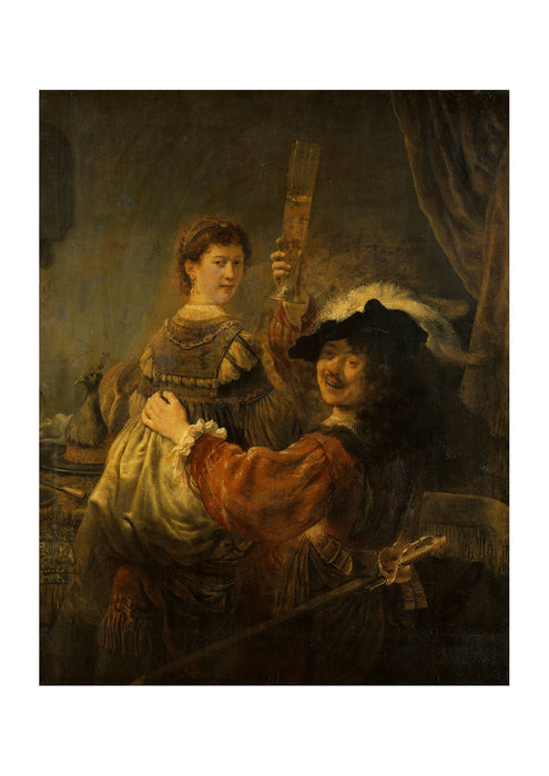 Rembrandt Harmenszoon van Rijn and Saskia in the Scene of the Prodigal Son