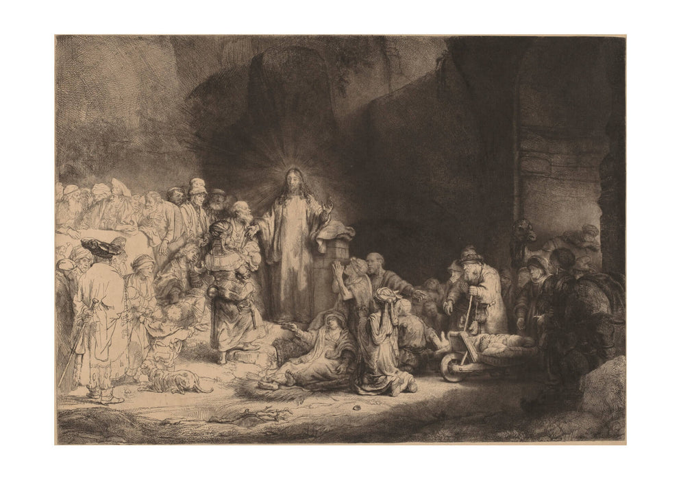 Rembrandt Harmenszoon van Rijn Christ Preaching (The Hundred Guilder Print)