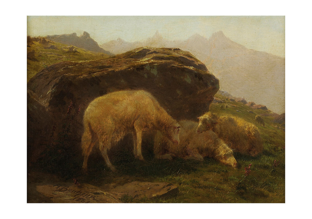 Rosa Bonheur - Les moutons sur une colline