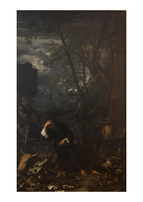 Salvator Rosa Democritus in Meditation