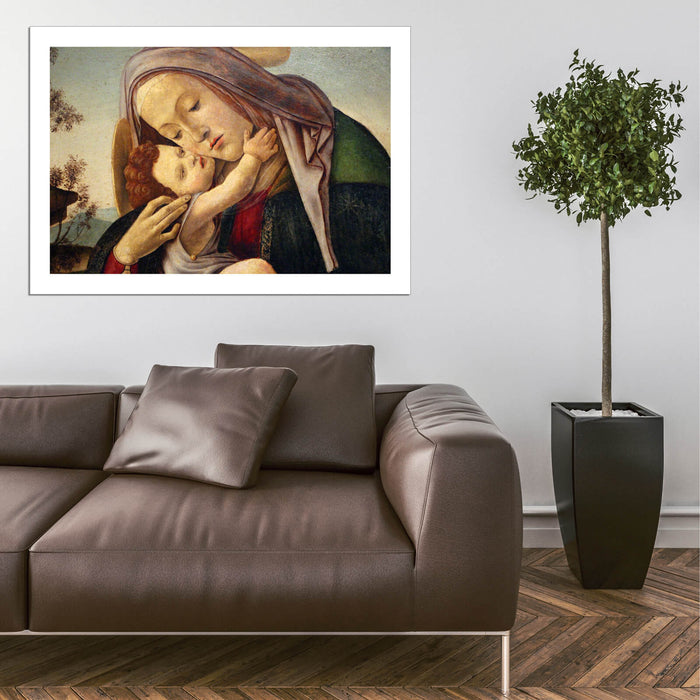 Sandro Botticelli - Bottega Madonna col Bambino Detail