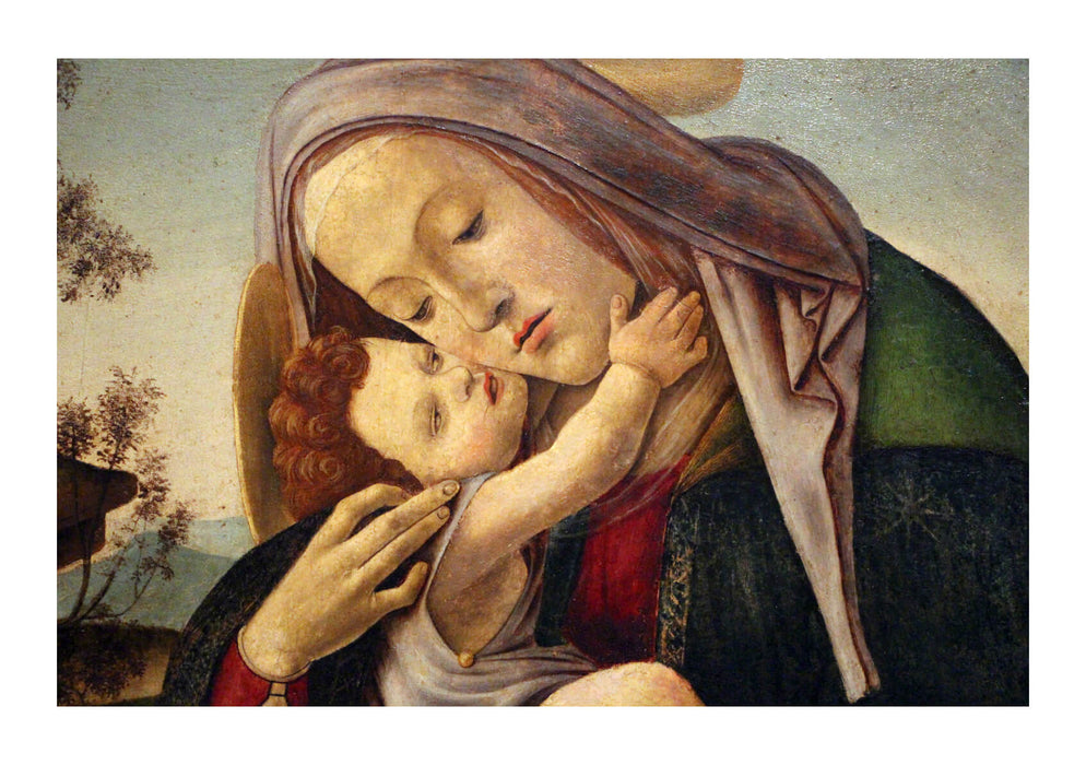 Sandro Botticelli - Bottega Madonna col Bambino Detail