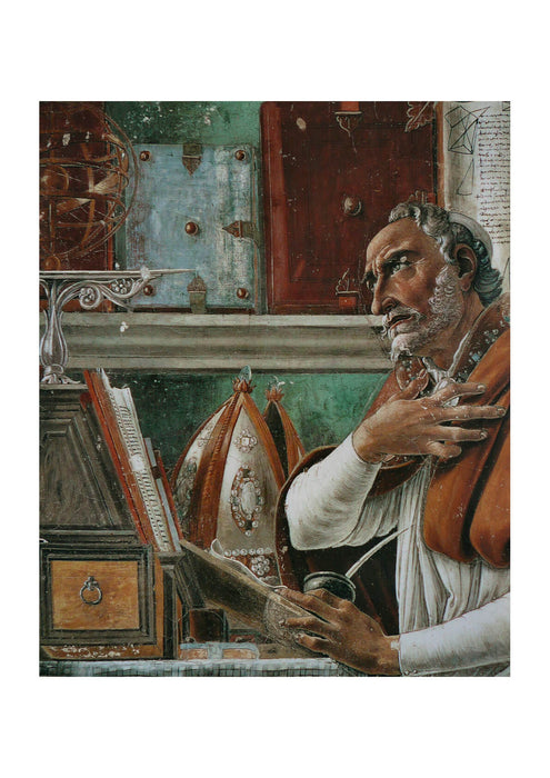 Sandro Botticelli - Saint Augustin Detail