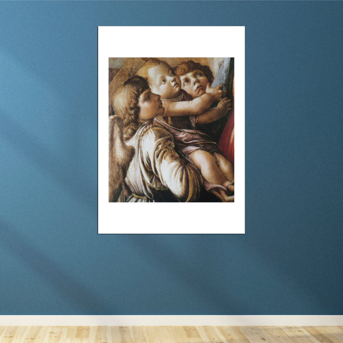 Sandro Botticelli - l'Enfant et deux anges Detail