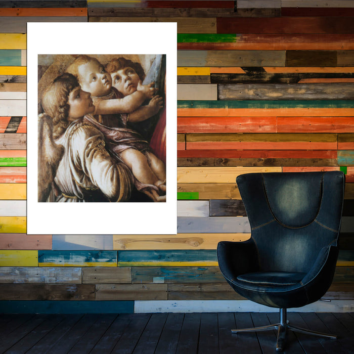 Sandro Botticelli - l'Enfant et deux anges Detail