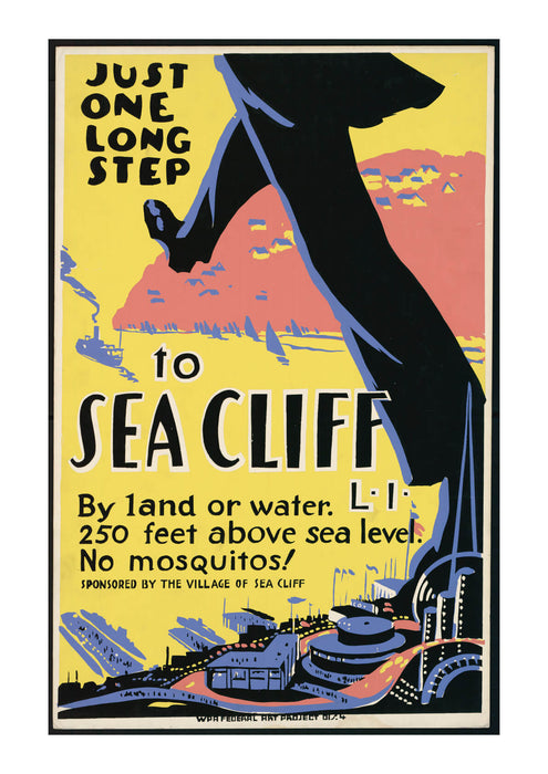 Sea Cliff - No Mosquitos! Travel Poster