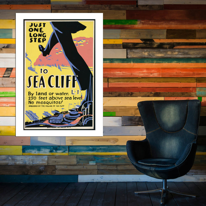 Sea Cliff - No Mosquitos! Travel Poster