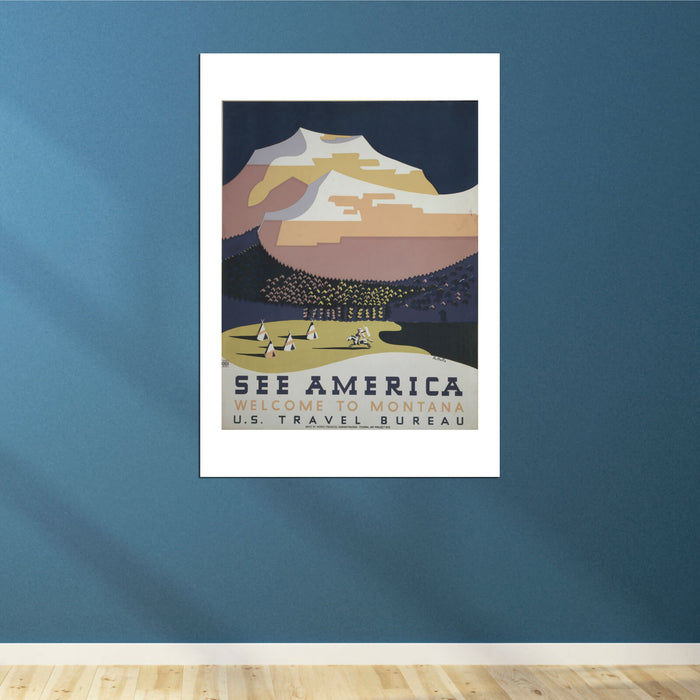 See America Montana Travel Poster